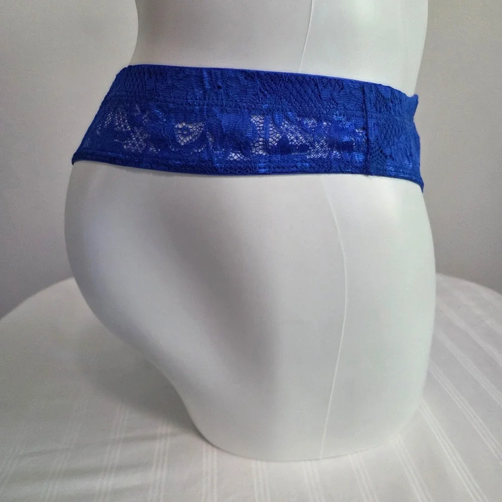 Cosabella Men Luxury Italian Floral Lace G-String Designer Premium Cobalto Blue